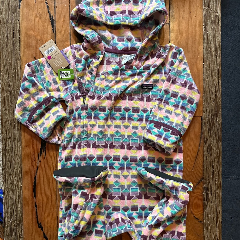 Patagonia Multicolor Fleece Onesie